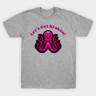 Kraken Tee "Let's Get Kraken" - Cool Maritime Beast T-Shirt, Ideal for Beach Outings and Sea Myth Fans, Great Gift for Ocean Lovers T-Shirt